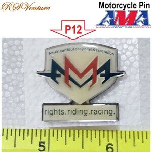 Buy 1 get 1 FREE, Vintage AMA Motorcycle Pin
